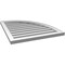 Ekena Millwork Quarter Round Top Right Surface Mount PVC Gable Vent w/ 2"W x 2"P Brickmould Sill Frame, 26"W x 30"H GVPQR26X3003SF - alternate 5